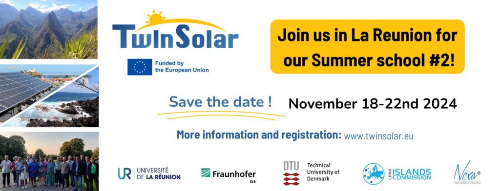 Join us in La Reunion for our Summer school #2 !
Save the date! November 18-22nd 2024